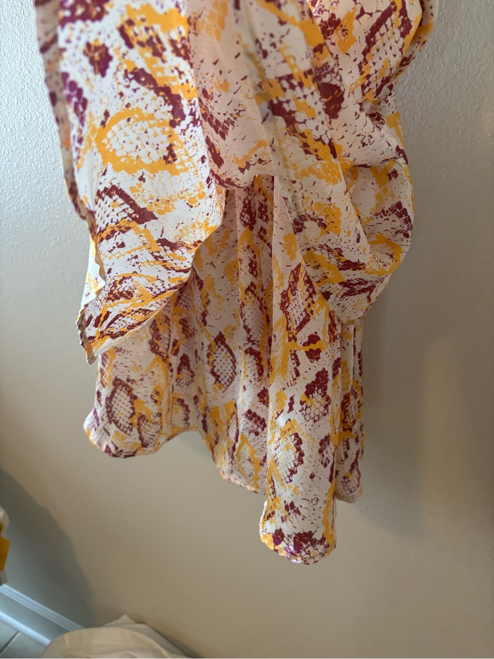 ADRIENNE LSU Purple & Gold Tie-Strap Tiered Romper - Picture 6 of 11